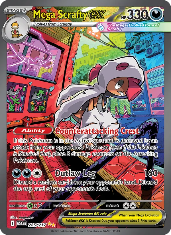 Mega Scrafty ex, Ascended Heroes Nº 285
