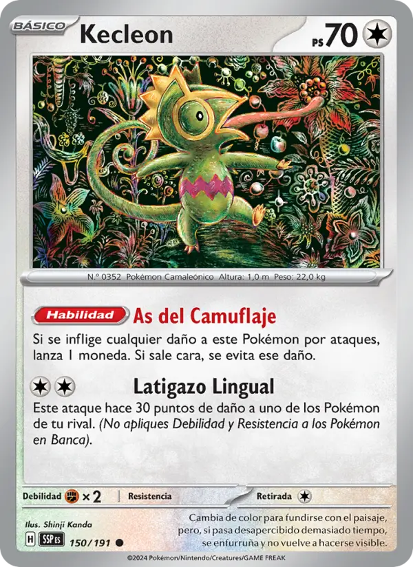 Kecleon, Chispas Fulgurantes Nº 150