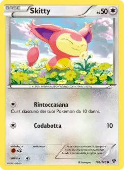Skitty, XY No. 104 Normal