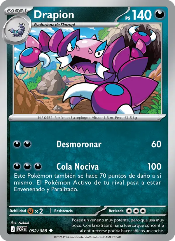 Drapion, Equilibrio Perfecto Nº 052
