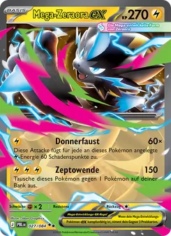 Mega-Zeraora-ex, Dunkelnacht No. 027 Holo