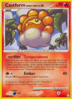 Castform Sunny Form, Legends Awakened No. 51 Normal