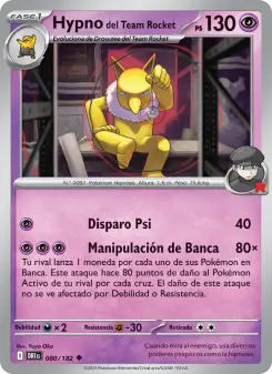 Hypno del Team Rocket, Rivales Predestinados No. 080 Normal