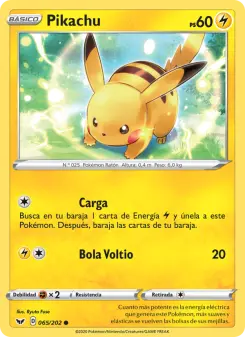 Pikachu, Espada y Escudo No. 65 Normal