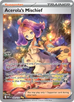 Acerola's Mischief, Mega Evolution Nº 183 Holo