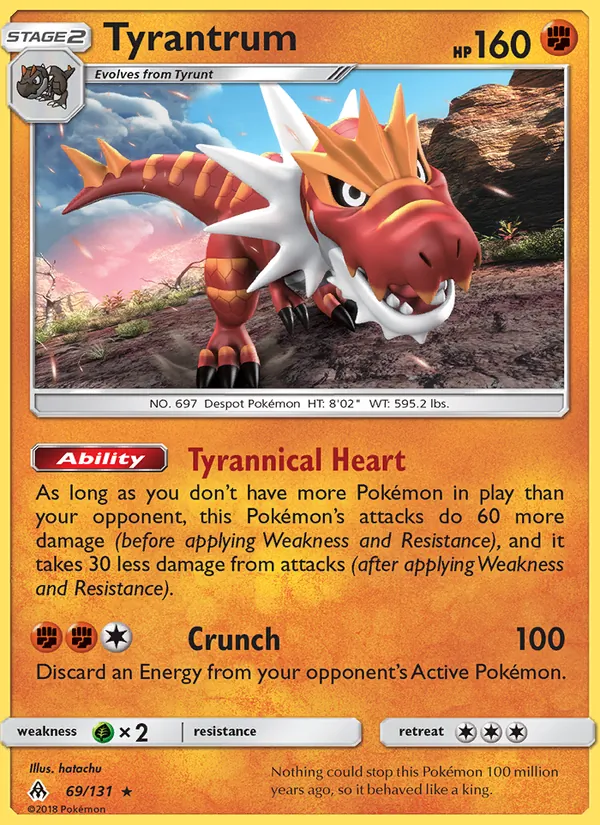 Tyrantrum, Forbidden Light No. 69