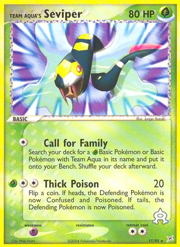 Team Aqua's Seviper, Team Magma vs Team Aqua Nº 17