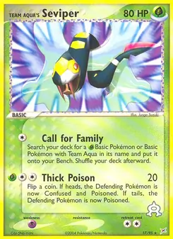 Team Aqua's Seviper, Team Magma vs Team Aqua No. 17 Normal