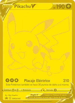 Pikachu V, Cartas de promoción ESES No. SWSH145 Normal