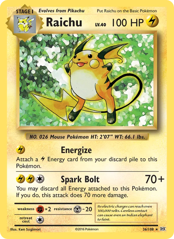 Raichu, Evolutions No. 36