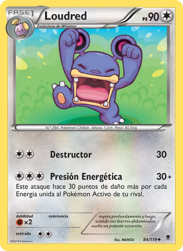 Loudred, Fuerzas Fantasmales No. 84