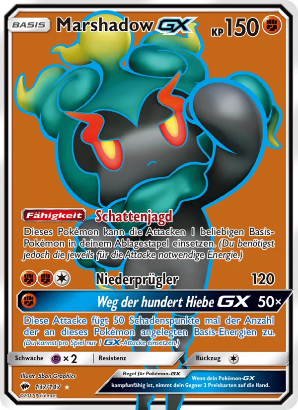 Marshadow GX, Nacht in Flammen No. 137