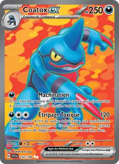 Coatox-ex, Écarlate et Violet Nº 232 Holo
