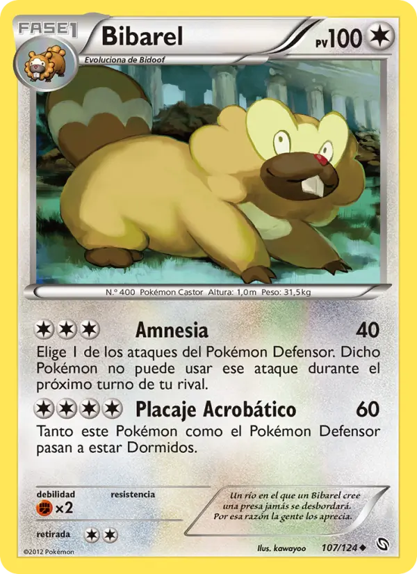 Bibarel, Dragones Majestuosos Nº 107