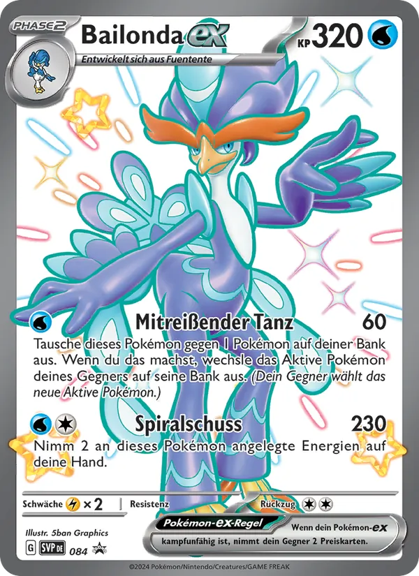 Bailonda-ex, SVP Black Star Promos Nº 084