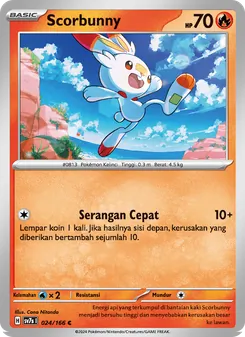 Scorbunny, Bimbingan Rasi Nº 024 Normal