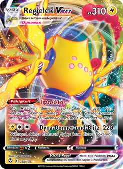 Regieleki VMAX, Silberne Sturmwinde Nº 058 Holo