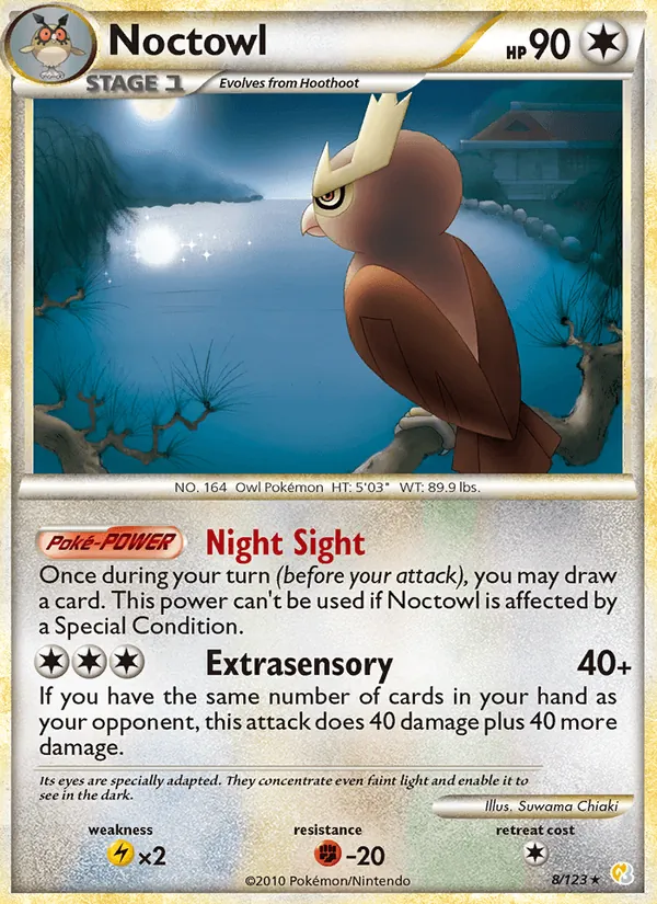 Noctowl, HeartGold SoulSilver No. 8