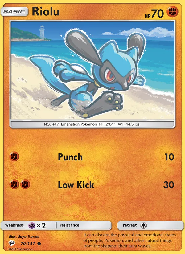 Riolu, Burning Shadows No. 70