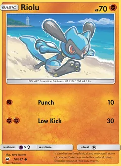 Riolu, Burning Shadows Nº 70 Normal