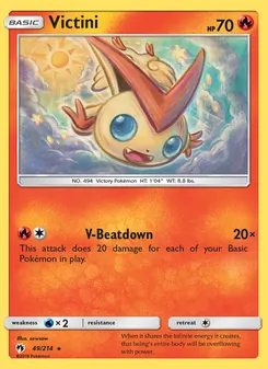 Victini, Lost Thunder No. 49 Normal
