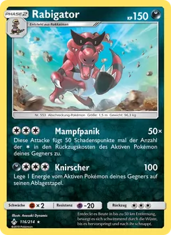 Rabigator, Kräfte im Einklang No. 116 Normal