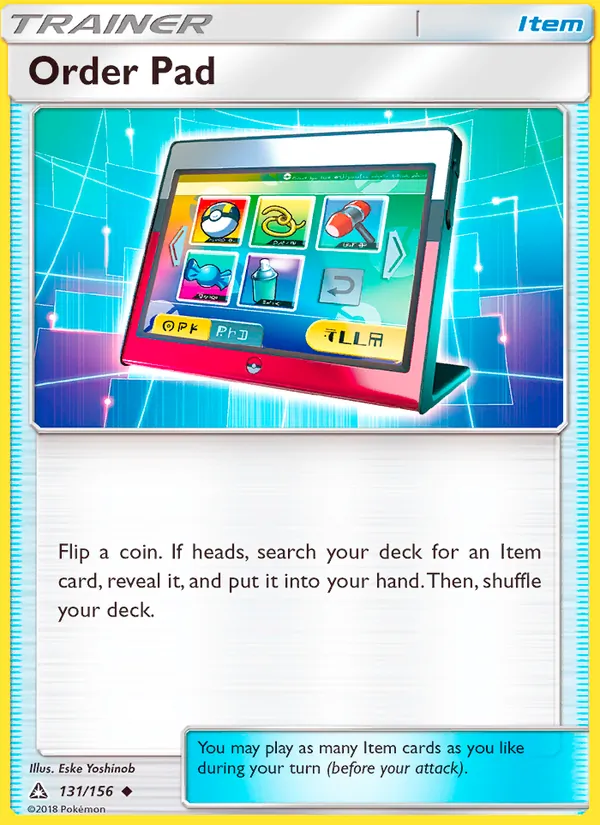 Order Pad, Ultra Prism Nº 131