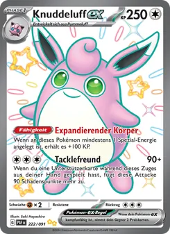 Knuddeluff-ex, Paldeas Schicksale Nº 222 Holo