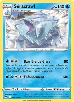 Séracrawl, Évolution Céleste Nº 45 Normal