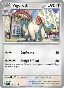 Vigoroth, Evoluzioni a Paldea No. 161 Normal