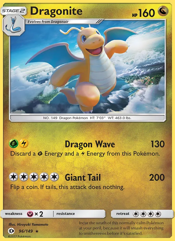 Dragonite, Sun & Moon No. 96