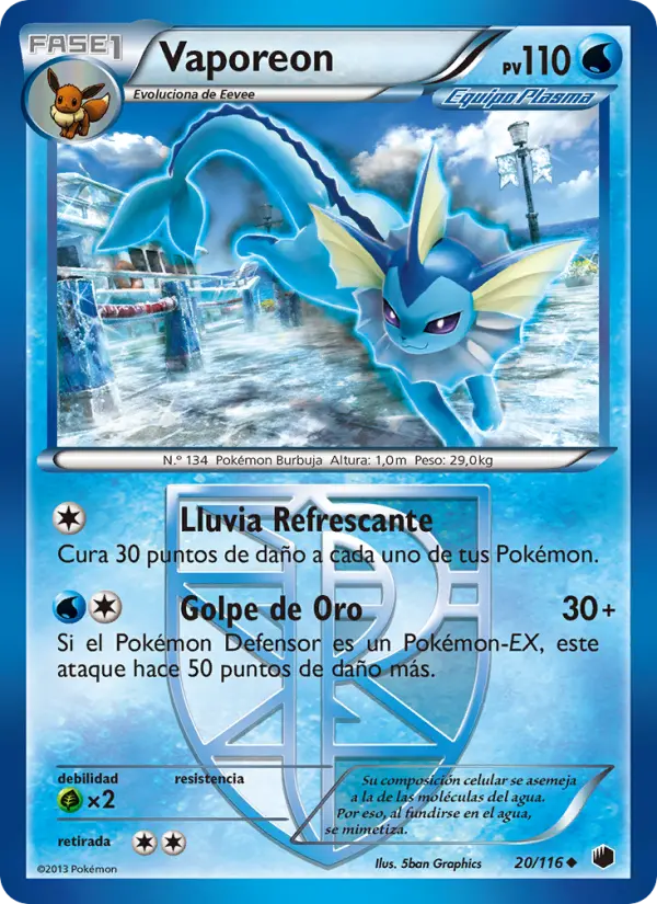 Vaporeon, Glaciación Plasma Nº 20
