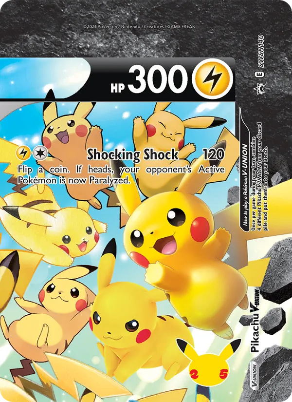 Pikachu V-UNION, SWSH Black Star Promos No. SWSH140