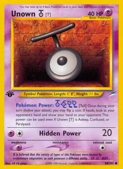 Unown [T], Neo Destiny No. 88 Normal
