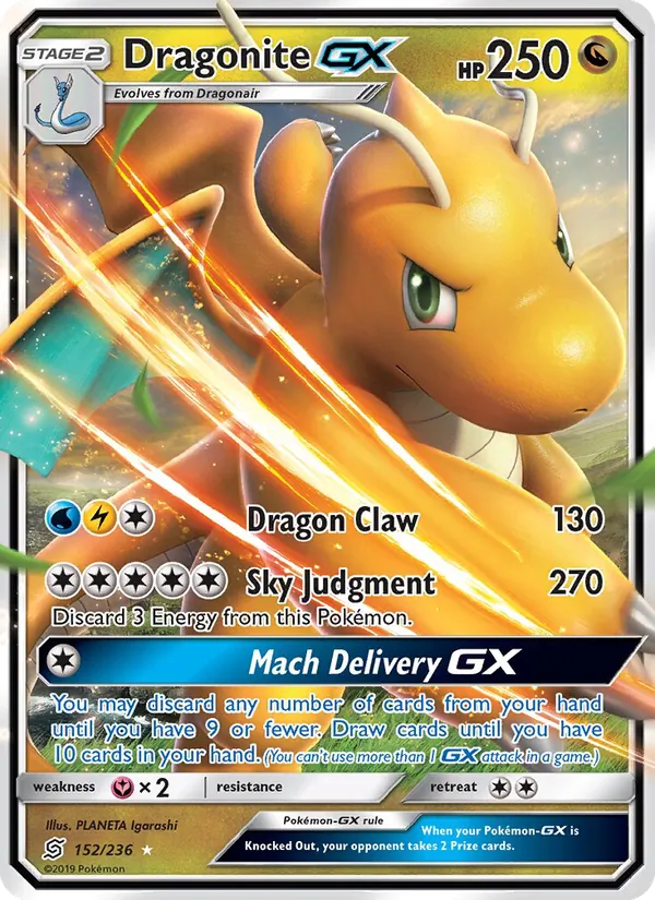 Dragonite GX, Unified Minds Nº 152