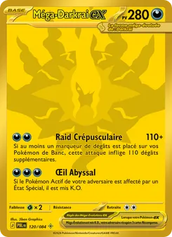 Méga-Darkrai-ex, Nuit Noire Nº 120 Holo