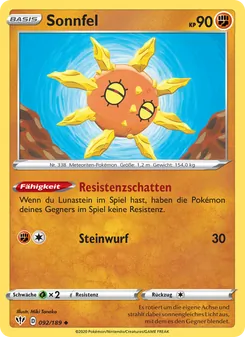 Sonnfel, Flammende Finsternis No. 92 Normal