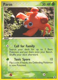 Paras, FireRed & LeafGreen Nº 72 Normal