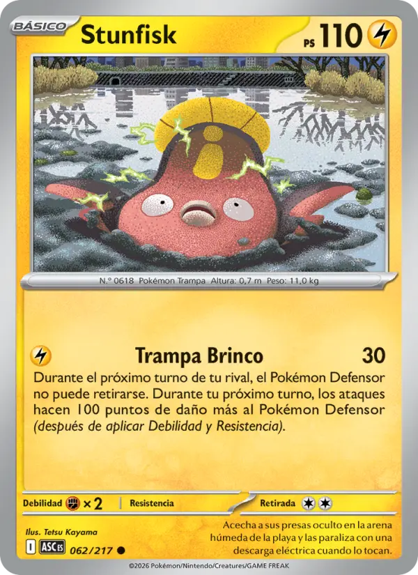 Stunfisk, Héroes Ascendentes No. 062