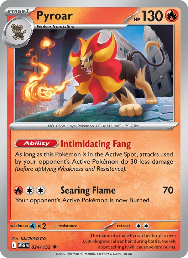 Pyroar, Mega Evolution No. 024