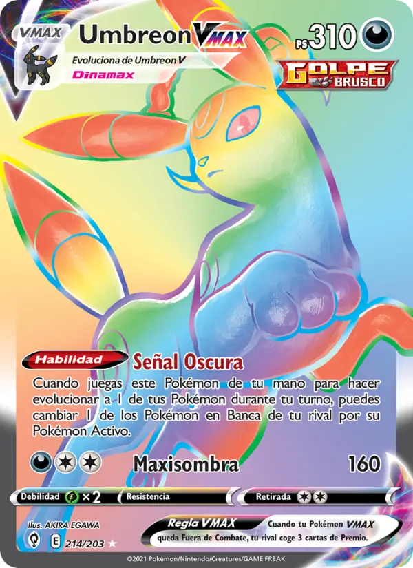 Umbreon VMAX, Cielos Evolutivos No. 214