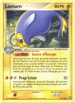 Lanturn, EX Gardiens du Pouvoir No. 15 Normal