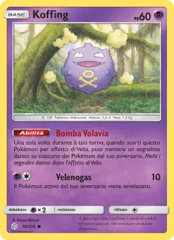 Koffing, Eclissi Cosmica Nº 76 Normal