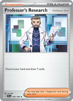 Professor's Research, Scarlet & Violet Nº 190 Holo