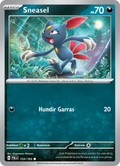 Sneasel, Evoluciones en Paldea Nº 133 Normal