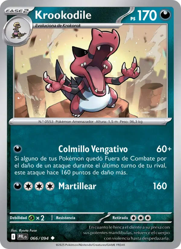 Krookodile, Fuegos Fantasmales No. 066