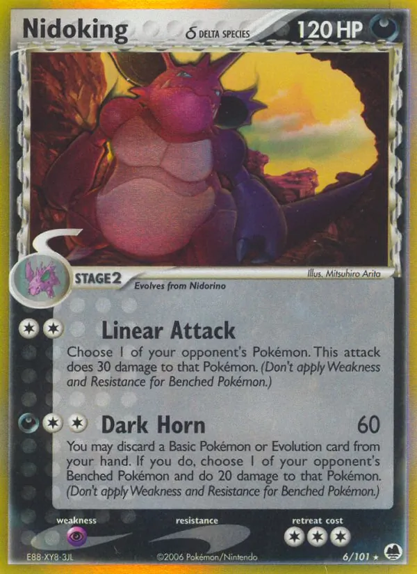 Nidoking δ, Dragon Frontiers Nº 6
