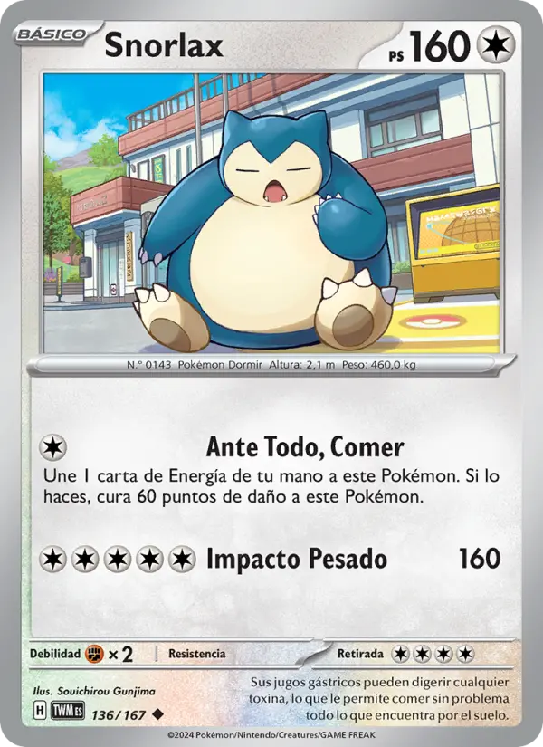 Snorlax, Mascarada Crepuscular Nº 136