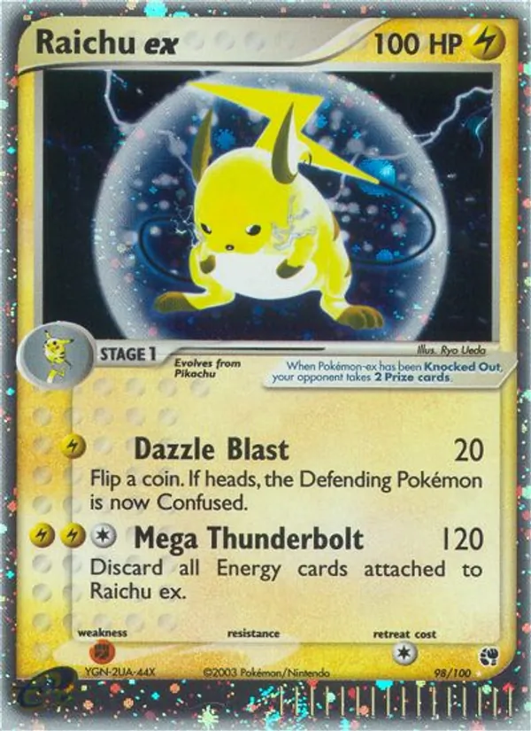 Raichu ex, Sandstorm Nº 98