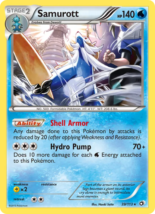 Samurott, Legendary Treasures Nº 39